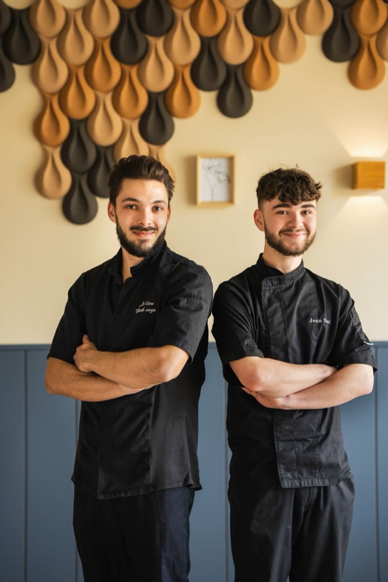 L'équipe de cuisine du restaurant Le Lien